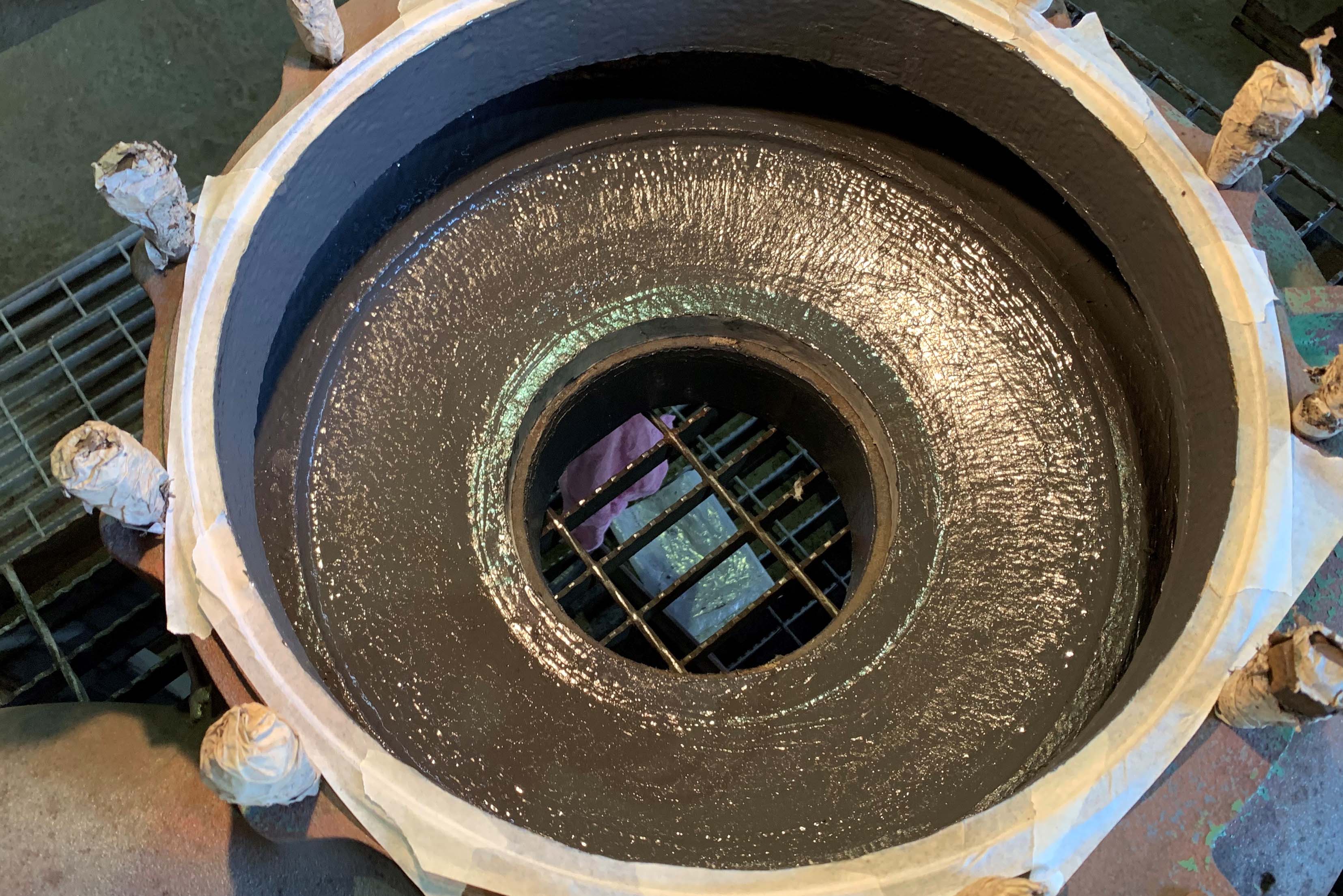 beschichtete Pumpe von innen