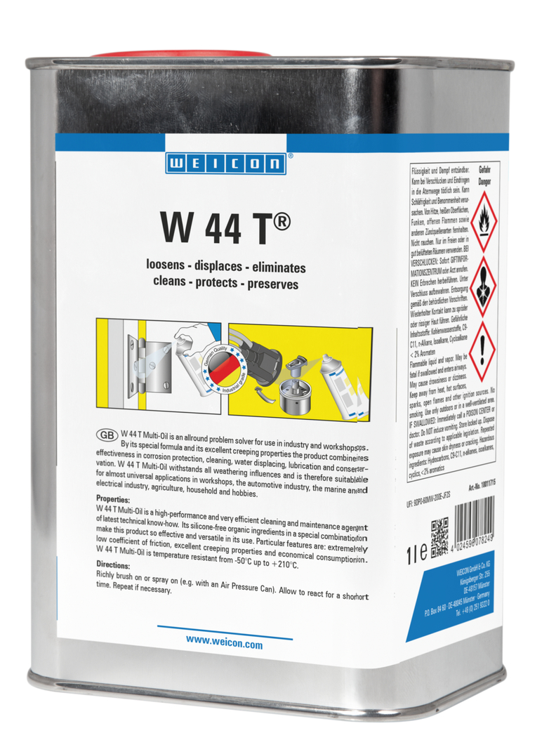 W 44 T® | Schmier- und Multifunktionsöl mit 5-fach Wirkung W 44 T® | Schmier- und Multifunktionsöl mit 5-fach Wirkung