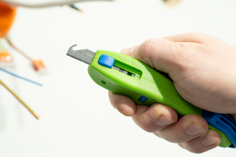 Profi-Starter Set Green Line | Abisolierwerkzeuge aus bis zu 97 % nachwachsenden Rohstoffen, 4-teiliges Abisolier-Set für die Hausinstallation