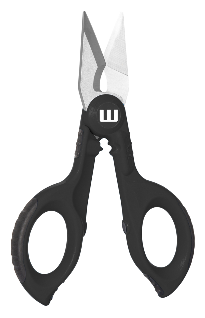 Kabelschere No. 35 | mit 2K-Griff für mehr Sicherheit inkl. Abisolier- und Crimpfunktion