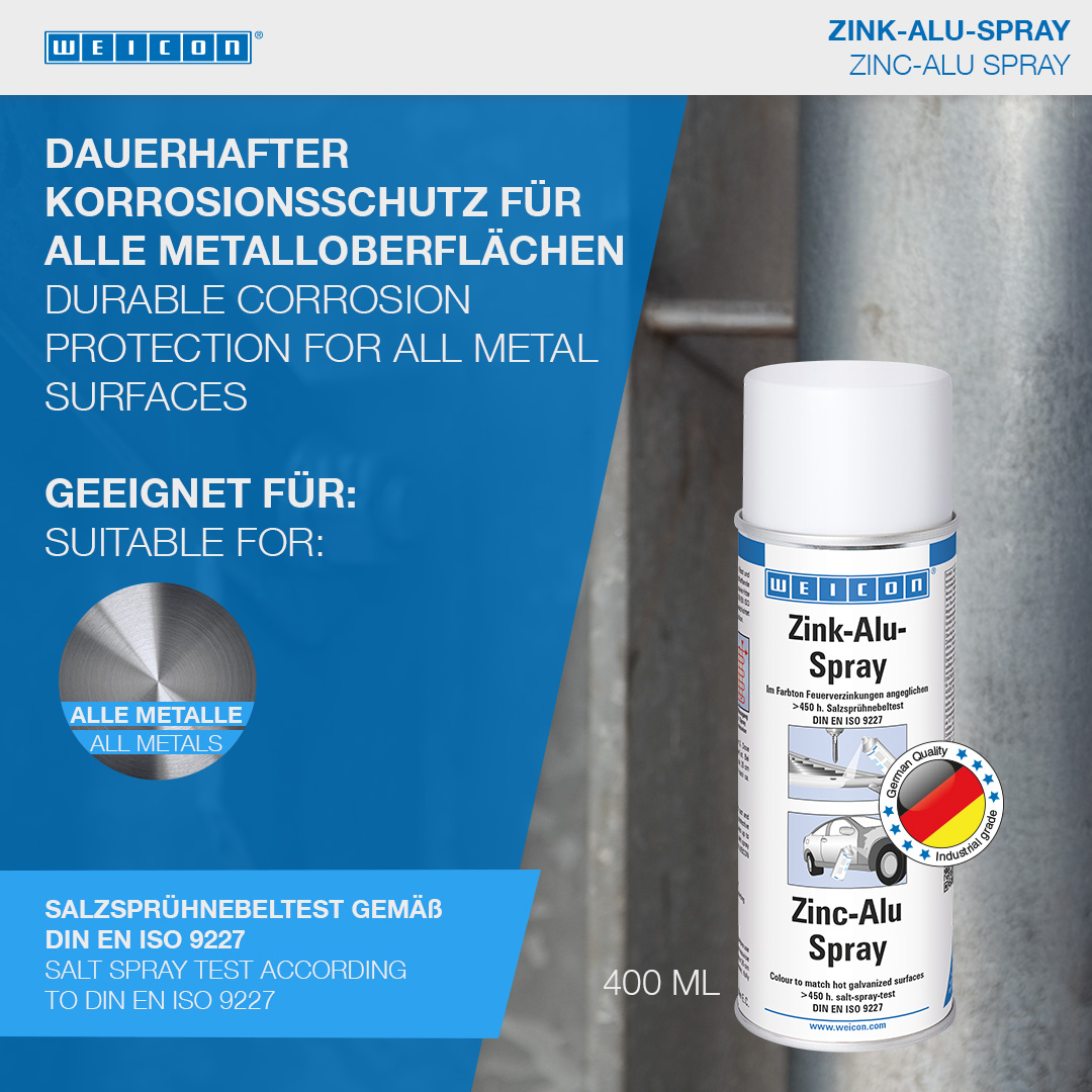 Zink-Alu-Spray | Ausbessern beschädigter Verzinkungen