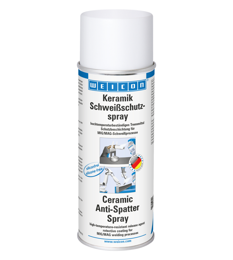 Keramik Schweißschutzspray | silikonfreie Schutzbeschichtung mit hohem Feststoffanteil