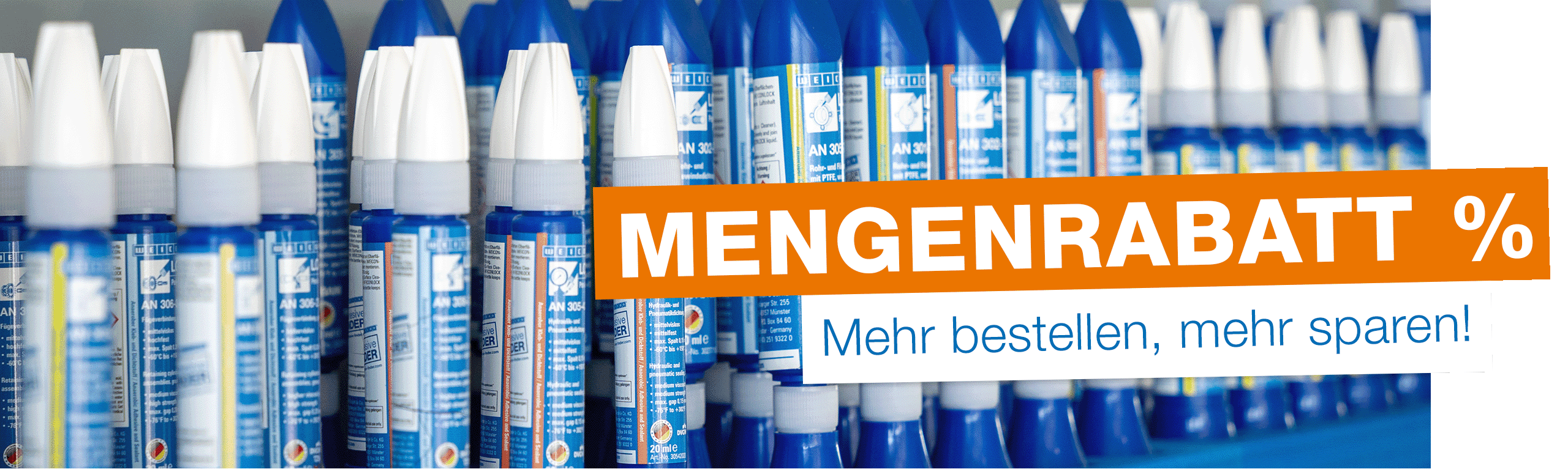 caulk, sealant, blue bottle, squeeze tube, discount banner