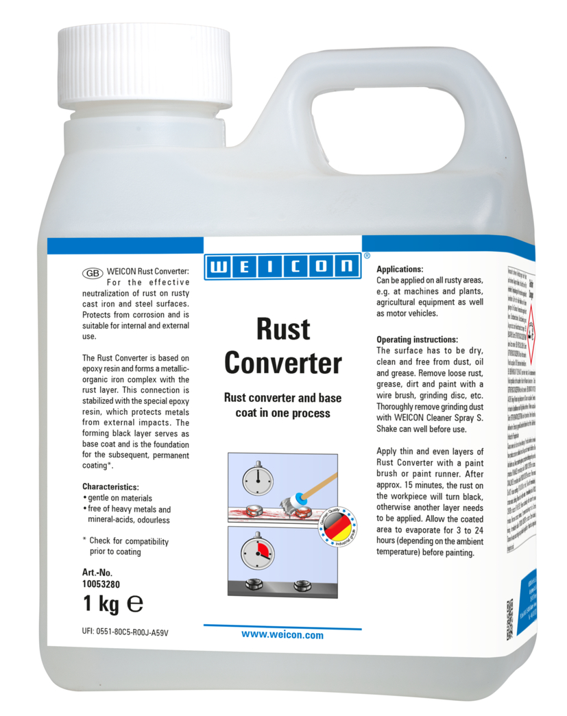 Rostumwandler | zur Neutralisierung von Rost Rostumwandler | zur Neutralisierung von Rost