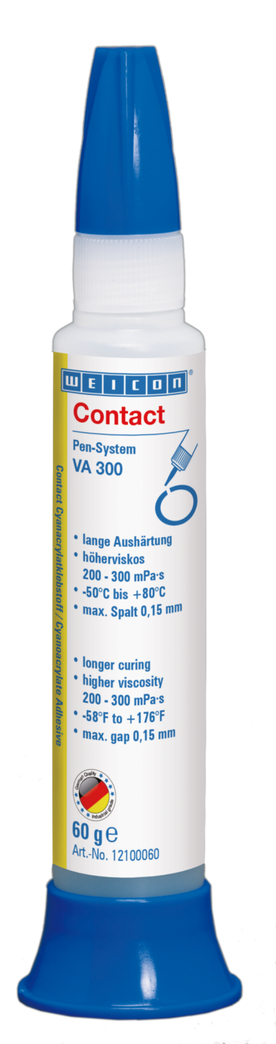 Contact VA 300 Cyanacrylat-Klebstoff | Sekundenkleber für saugende und poröse Werkstoffe