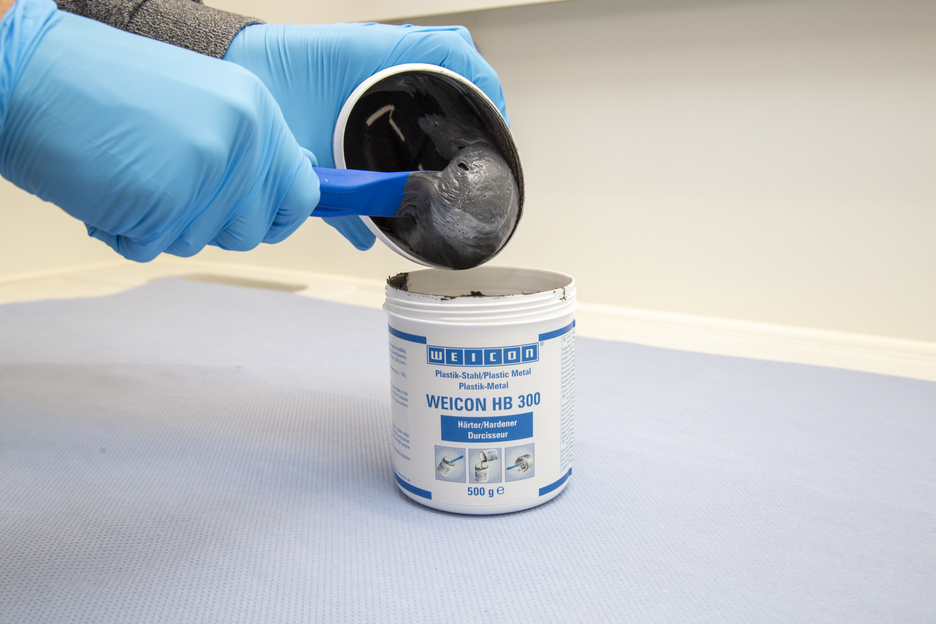WEICON HB 300 | stahlgefülltes hochtemperaturbeständiges Epoxidharz-System für Reparatur und Formgebung