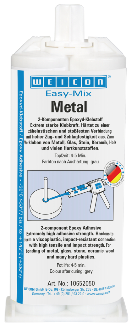 Easy-Mix Metal Epoxyd-Klebstoff | Epoxid-Klebstoff zum Kleben von Metallteilen