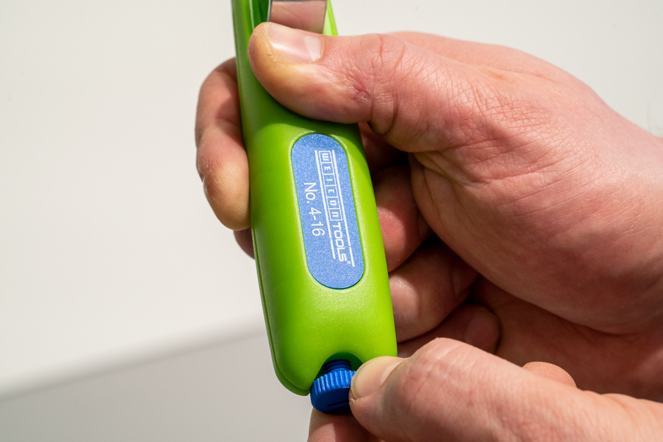 Kabelmesser No. 4-16 Green Line | Abisolierwerkzeuge aus bis zu 97 % nachwachsenden Rohstoffen, mit einem Arbeitsbereich von 4 - 16 mm Ø