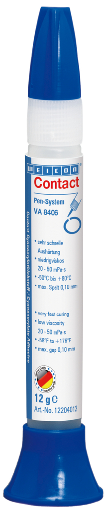 Contact VA 8406 Cyanacrylat-Klebstoff | Sekundenkleber für schnelle Fixierungen und Verklebungen Contact VA 8406 Cyanacrylat-Klebstoff | Sekundenkleber für schnelle Fixierungen und Verklebungen