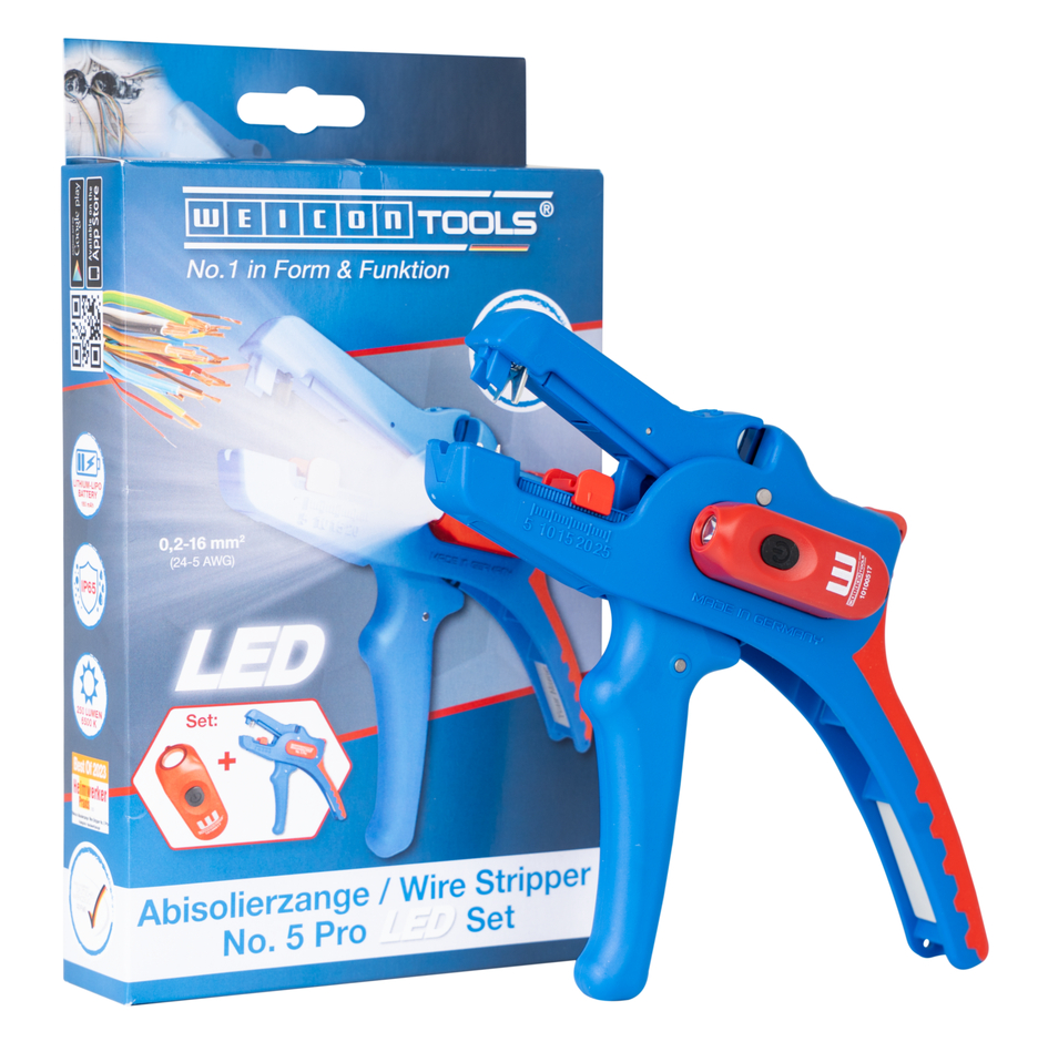Abisolierzange No.5 Pro LED Set