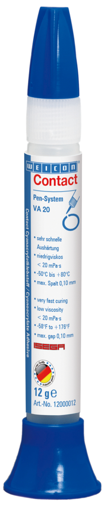Contact VA 20 Cyanacrylat-Klebstoff | Sekundenkleber für den Lebensmittelbereich sowie Kunststoff und Gummi