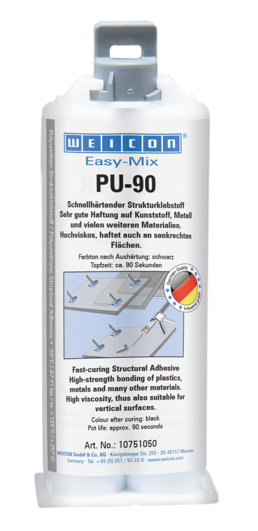 Easy-Mix PU-90 Polyurethan-Klebstoff | Polyurethan-Klebstoff, hochfest, Topfzeit ca. 90 Sekunden