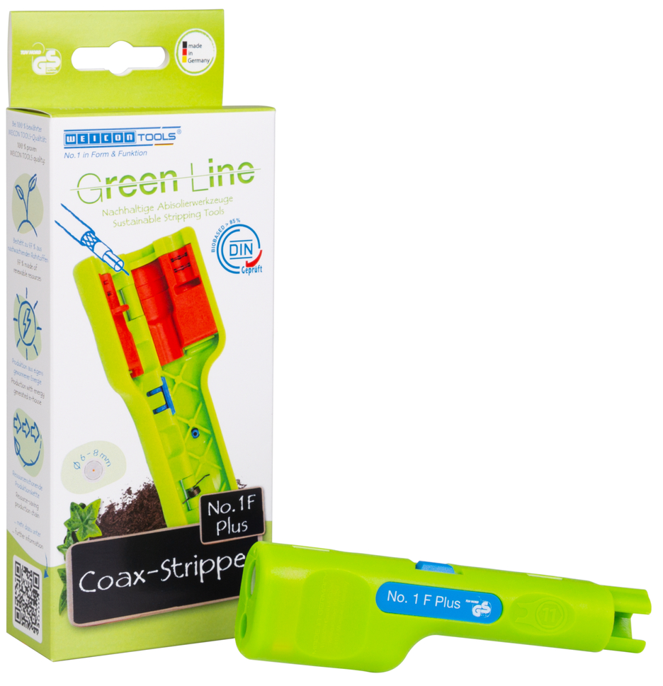 Coax-Stripper No. 1 F Plus Green Line - geeignet für F-Schraubstecker