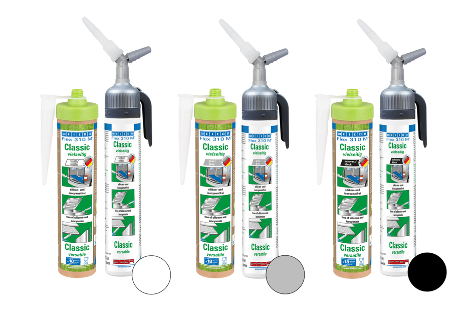 Flex 310 M® Classic MS-Polymer | elastischer Klebstoff auf MS-Polymer-Basis im Presspack für ermüdungsfreies Arbeiten