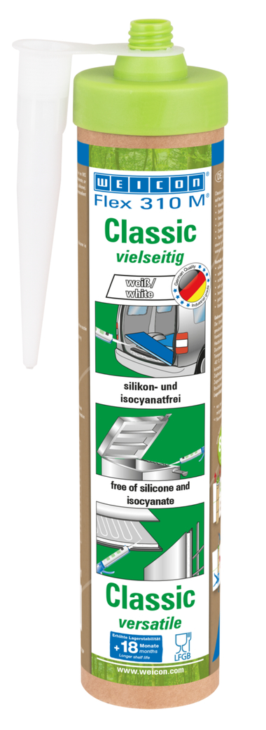Flex 310 M® Classic MS-Polymer | elastischer Klebstoff auf MS-Polymer-Basis im Presspack für ermüdungsfreies Arbeiten