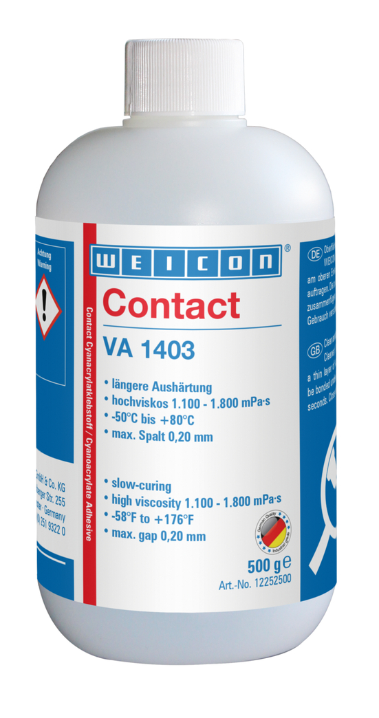 Contact VA 1403 Cyanacrylat-Klebstoff | feuchtigkeitsbeständiger, hochviskoser Sekundenklebstoff