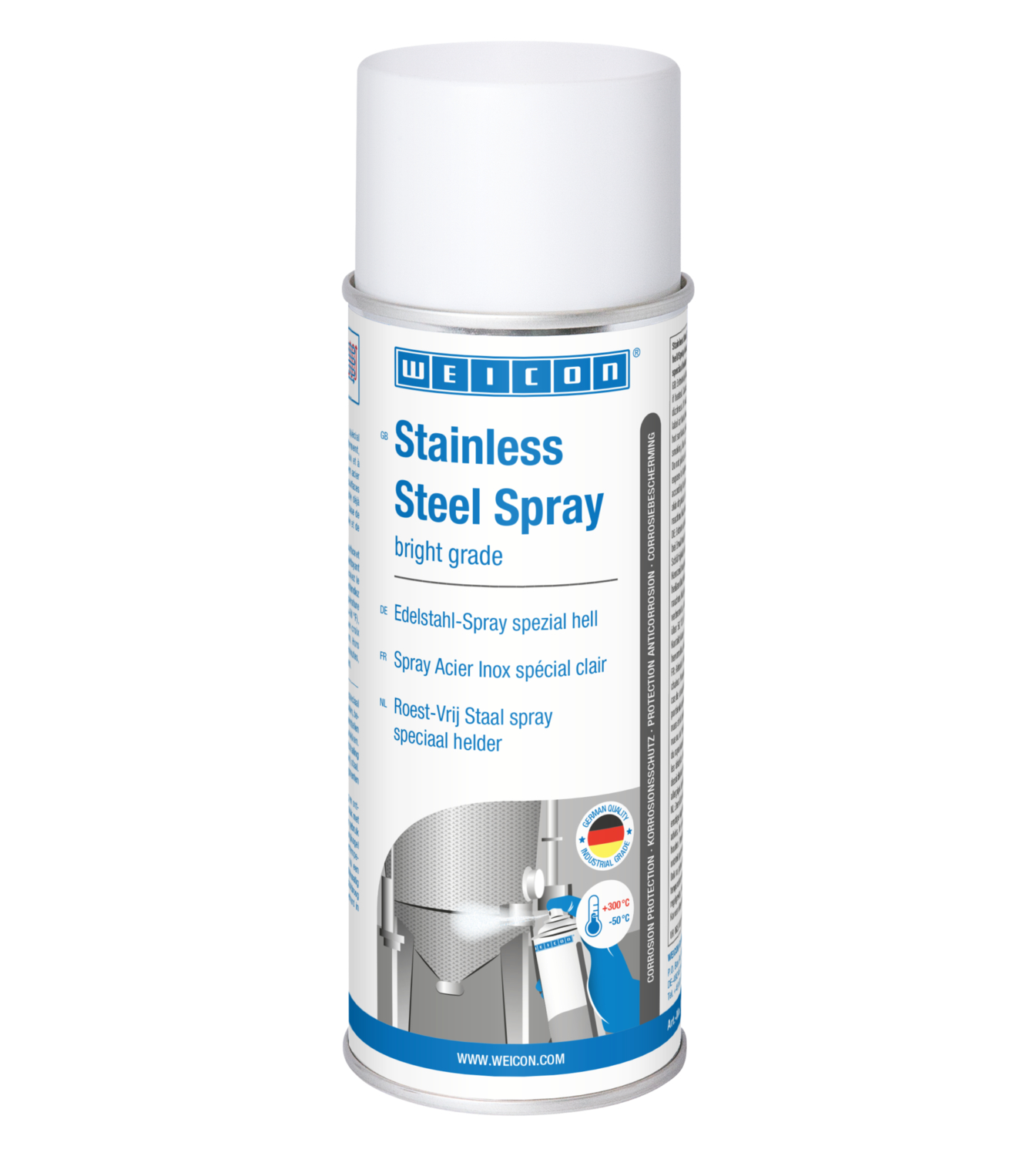 Edelstahl-Spray spezial hell | korrosions- und witterungsbeständige Oberflächenbeschichtung