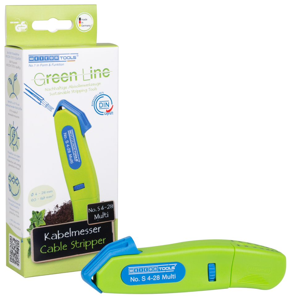 Kabelmesser No. S 4-28 Multi  Green Line