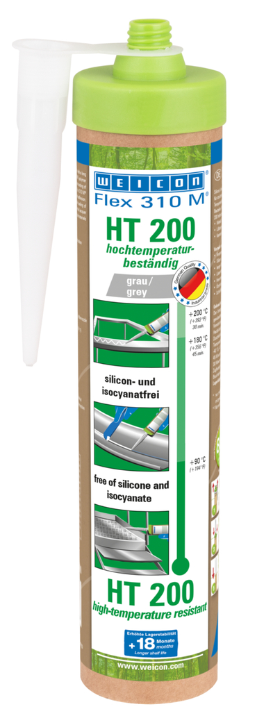 Flex 310 M® HT 200 MS-Polymer | Kleb- und Dichtstoff mit sehr hoher Anfangshaftung auf MS-Polymer-Basis, temperaturbeständig bis 200°C
