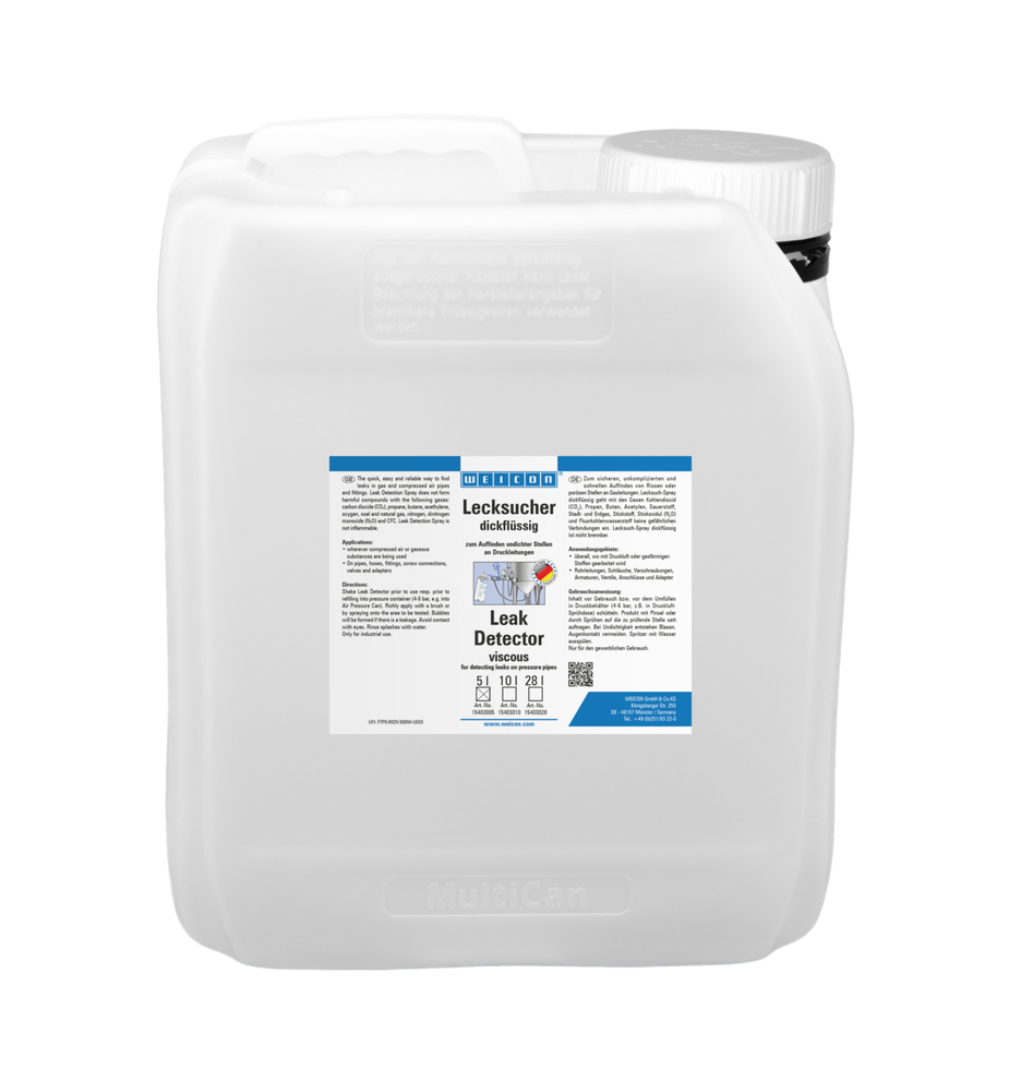 Lecksucher dickflüssig | zum Auffinden von Rissen an Druckleitungen Lecksucher dickflüssig | zum Auffinden von Rissen an Druckleitungen