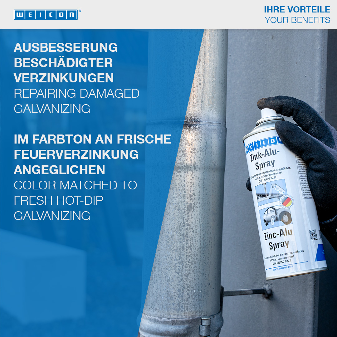 Zink-Alu-Spray | Ausbessern beschädigter Verzinkungen