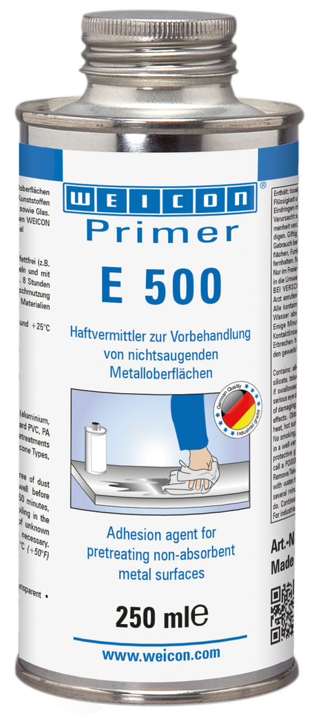 Primer E 500 | Haftvermittler für nichtsaugende Metalloberflächen, speziell für Silikone