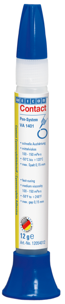 Contact VA 1401 Cyanacrylat-Klebstoff | Sekundenkleber für Gewebe, Schaumgummi und großporige Elastomere Contact VA 1401 Cyanacrylat-Klebstoff | Sekundenkleber für Gewebe, Schaumgummi und großporige Elastomere
