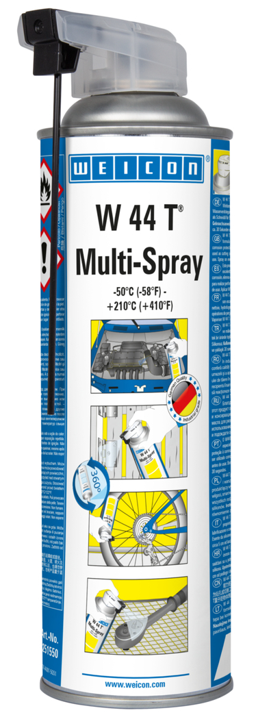 W 44 T® Multi-Spray | Schmier- und Multifunktionsöl mit 5-fach Wirkung W 44 T® Multi-Spray | Schmier- und Multifunktionsöl mit 5-fach Wirkung