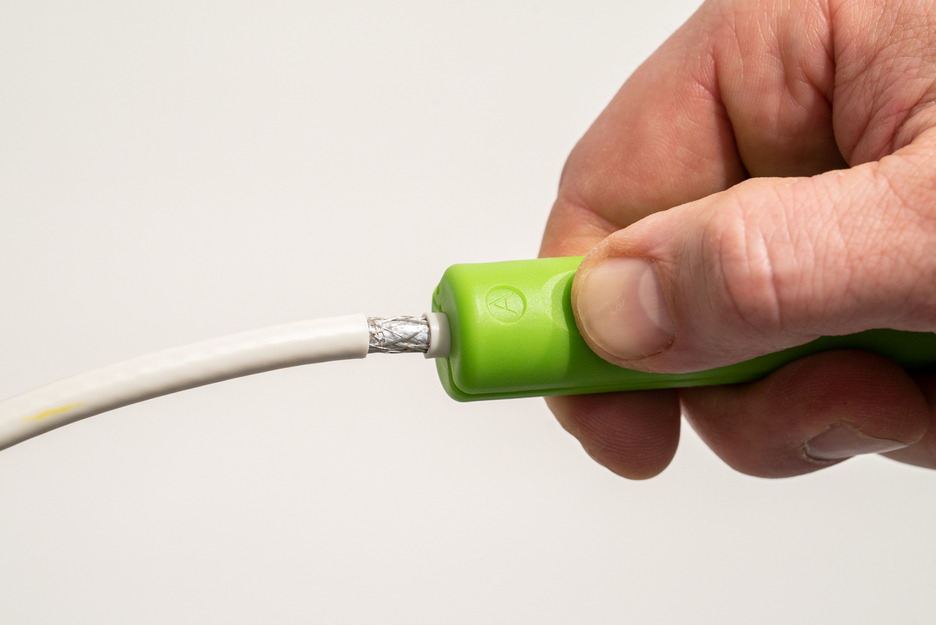 Profi-Starter Set Green Line | Abisolierwerkzeuge aus bis zu 97 % nachwachsenden Rohstoffen, 4-teiliges Abisolier-Set für die Hausinstallation