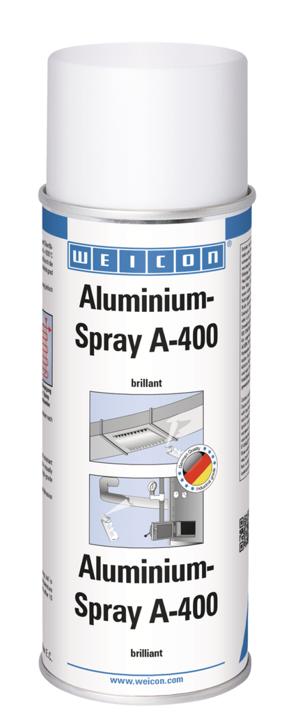 Aluminium-Spray A-400 brillant | hochwertiger Schutz gegen Rost und Korrosion