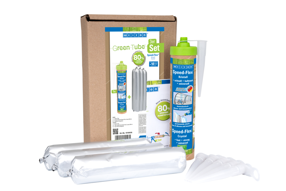 Speed-Flex® Kristall MS-Polymer | Kleb- und Dichtstoff für kristallklare Verklebungen auf MS-Polymer-Basis