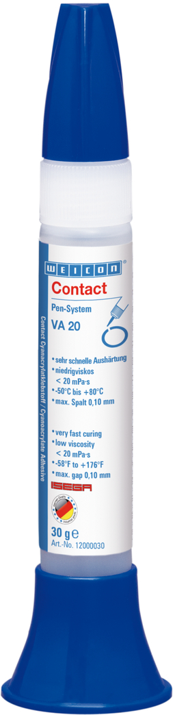 Contact VA 20 Cyanacrylat-Klebstoff | Sekundenkleber für den Lebensmittelbereich sowie Kunststoff und Gummi