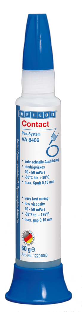 Contact VA 8406 Cyanacrylat-Klebstoff | Sekundenkleber für schnelle Fixierungen und Verklebungen Contact VA 8406 Cyanacrylat-Klebstoff | Sekundenkleber für schnelle Fixierungen und Verklebungen