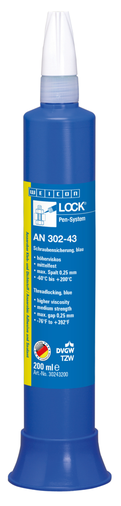 WEICONLOCK® AN 302-43 Schraubensicherung | mittelfest, höherviskos, mit Trinkwasserzulassung WEICONLOCK® AN 302-43 Schraubensicherung | mittelfest, höherviskos, mit Trinkwasserzulassung