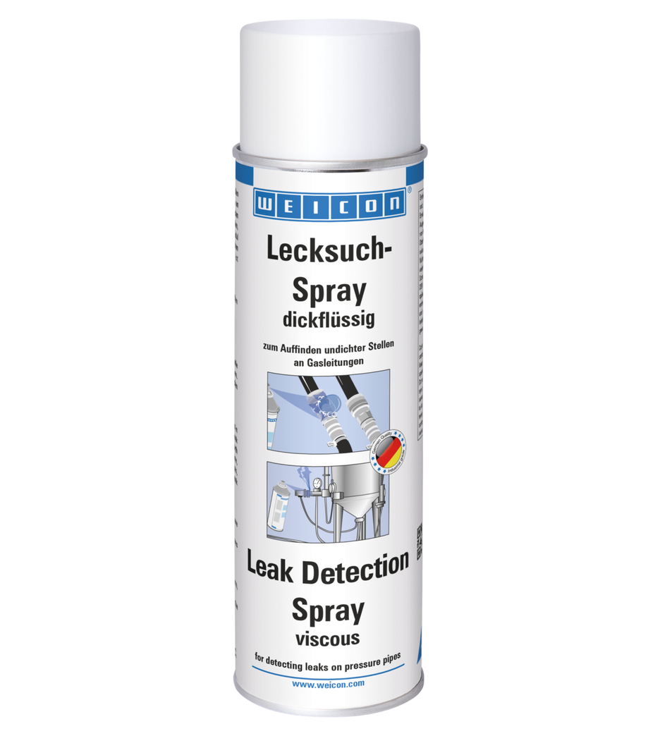 Lecksuch-Spray dickflüssig | Risse und Undichtigkeiten an Gasleitungen auffinden Lecksuch-Spray dickflüssig | Risse und Undichtigkeiten an Gasleitungen auffinden