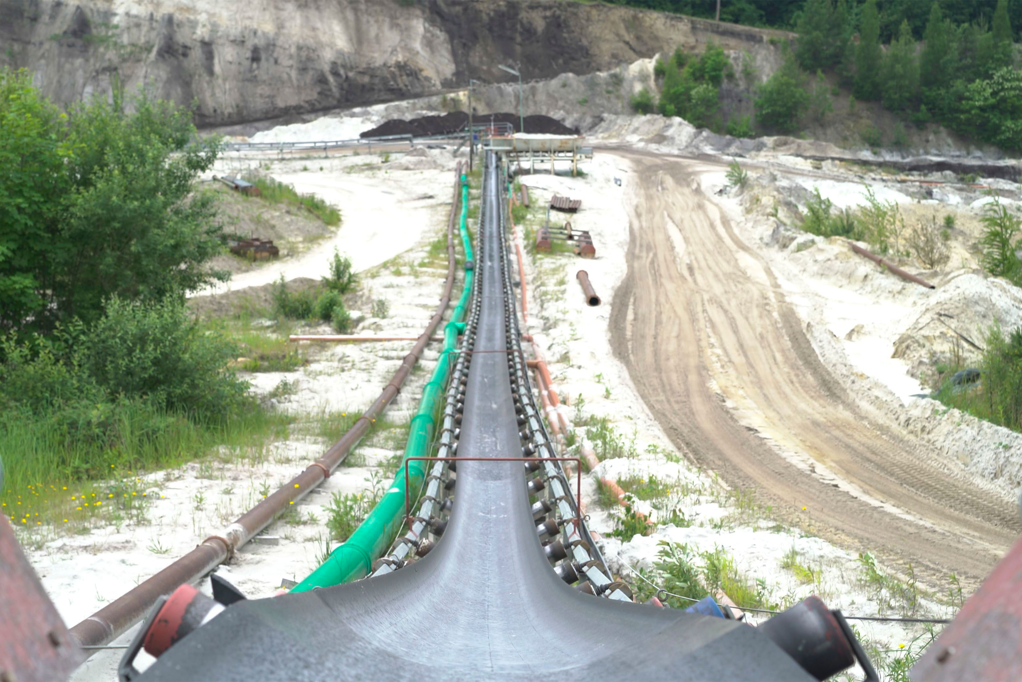 Förderband von oben