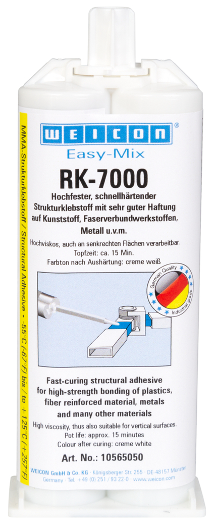 Easy-Mix RK-7000 Acrylat-Strukturklebstoff | langsamhärtender Acrylat-Strukturklebstoff