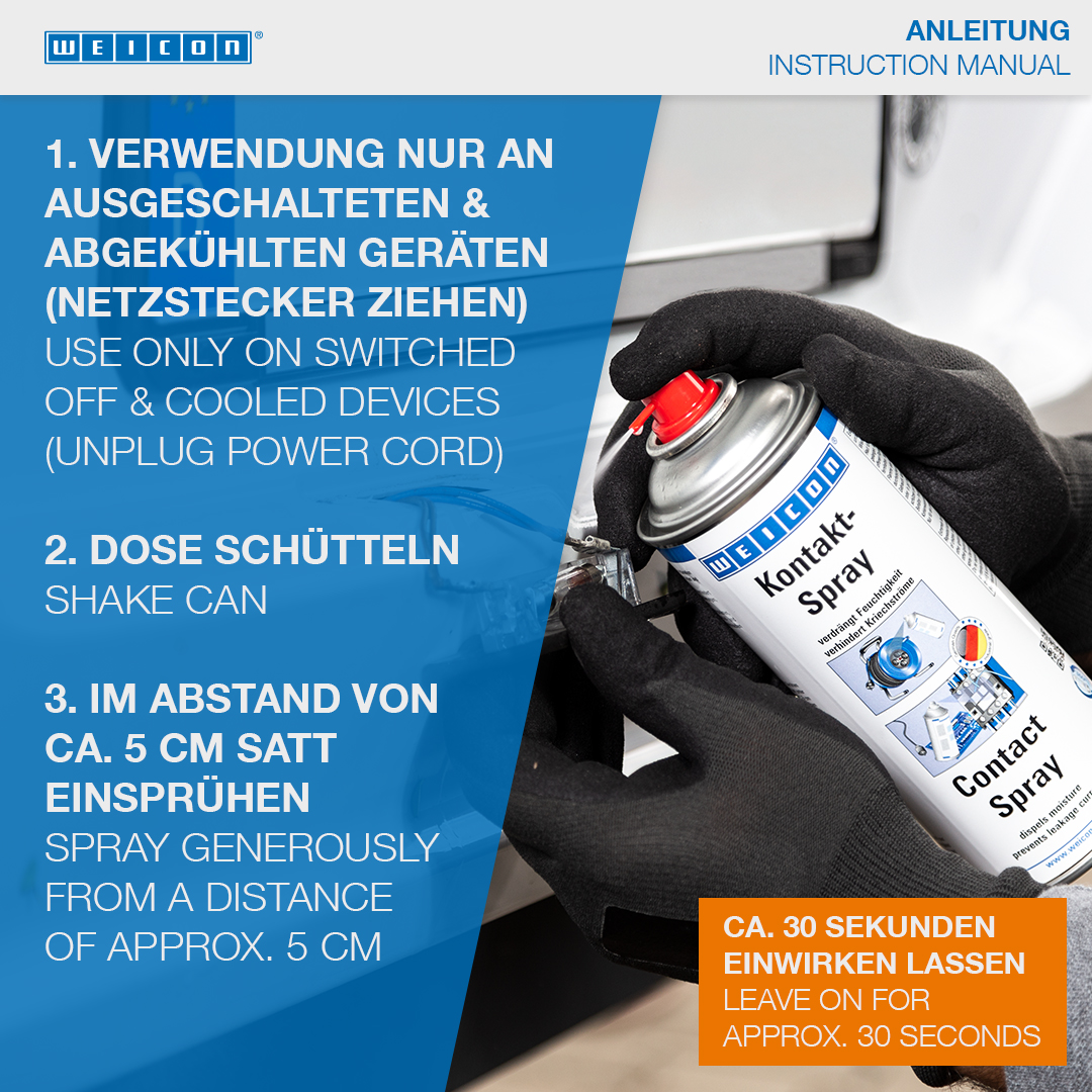 Kontakt-Spray | Pflege und Schutz von elektronischen Kontakten