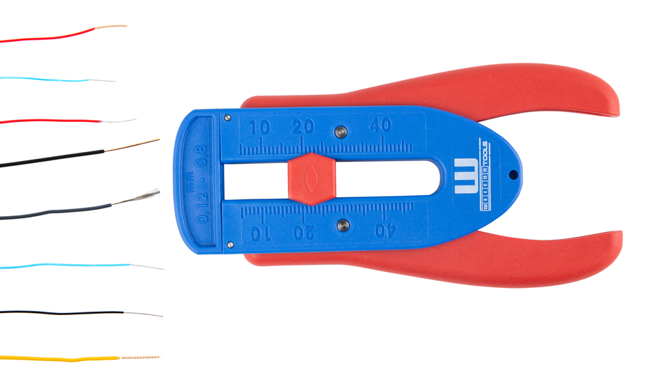 Präzisions-Abisolierer S | für feine Leiter und Drähte, Abisolierbereich von 0,12 mm - 0,8 mm (36-20 AWG)