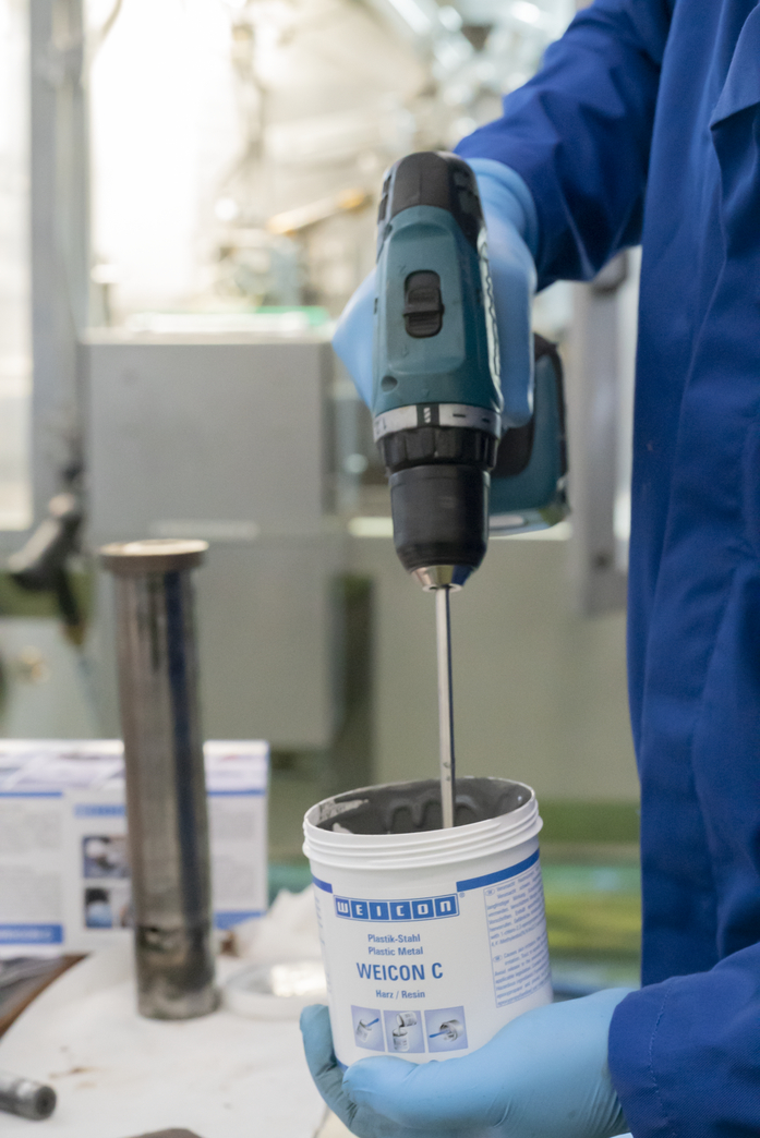 WEICON C | aluminiumgefülltes Epoxidharz-System für Reparatur und Formgebung