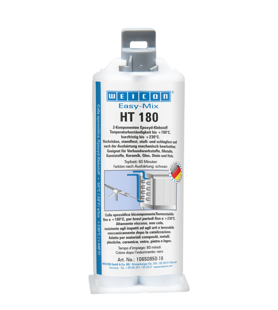 Easy-Mix HT 180 Epoxyd-Klebstoff | Epoxid-Klebstoff hochtemperaturbeständig bis 180°C