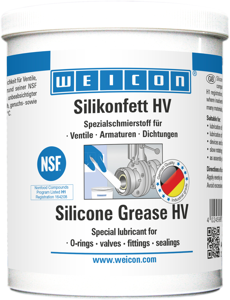 Silikonfett HV | lebensmittelechtes Schmierfett Silikonfett HV | lebensmittelechtes Schmierfett