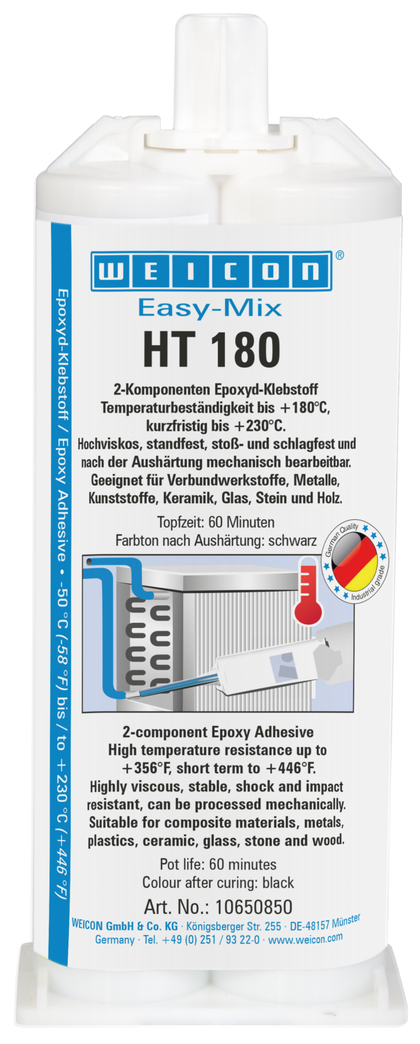 Easy-Mix HT 180 Epoxyd-Klebstoff | Epoxid-Klebstoff hochtemperaturbeständig bis 180°C
