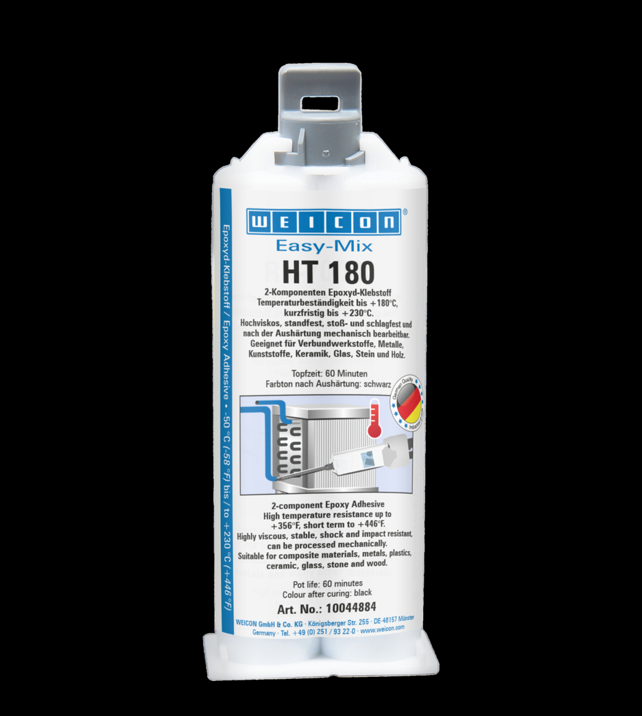 Easy-Mix HT 180 Epoxyd-Klebstoff | Epoxid-Klebstoff hochtemperaturbeständig bis 180°C