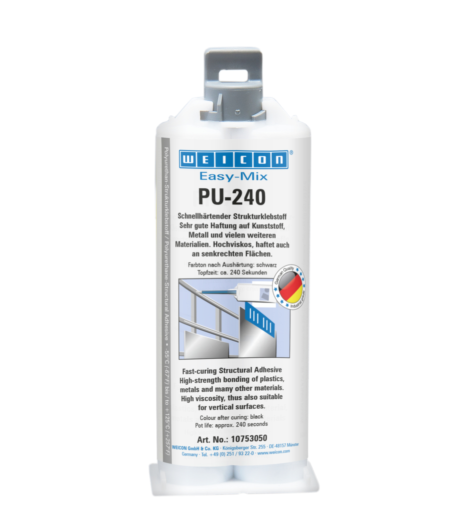 Easy-Mix PU-240 Polyurethan-Klebstoff | Polyurethan-Klebstoff, hochfest, Topfzeit ca. 240 Sekunden