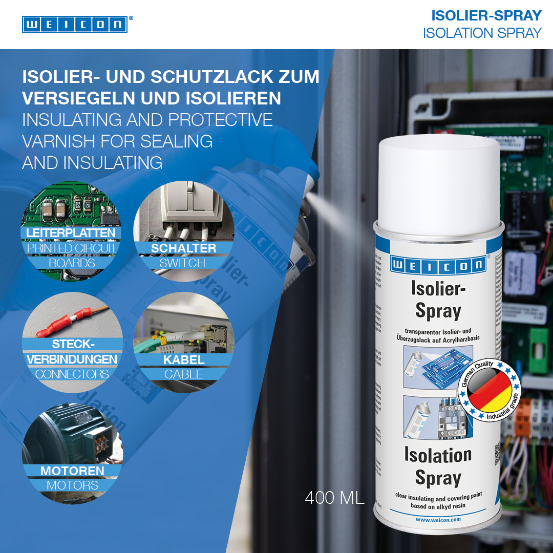 Isolier-Spray | Isolier- und Schutzlack zum Versiegeln und Isolieren