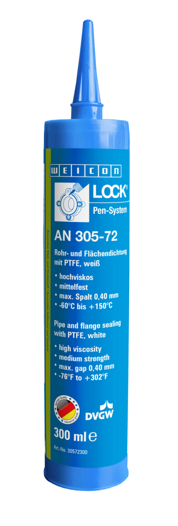WEICONLOCK® AN 305-72 Rohr- und Flächendichtung | mit PTFE, mittelfest, mit Trinkwasserzulassung WEICONLOCK® AN 305-72 Rohr- und Flächendichtung | mit PTFE, mittelfest, mit Trinkwasserzulassung