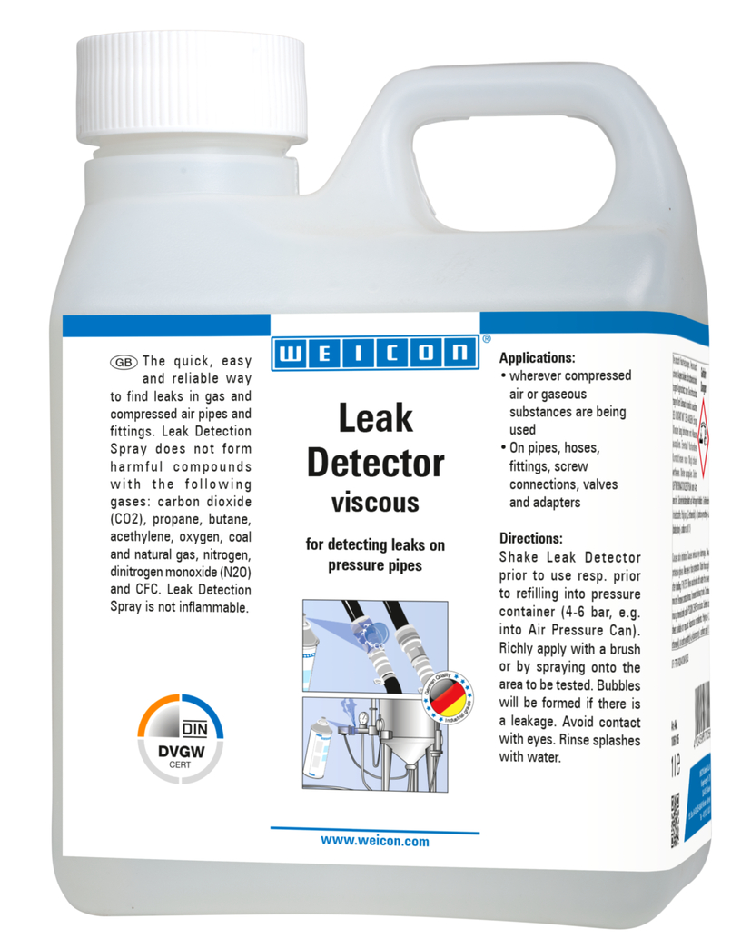 Lecksucher dickflüssig | zum Auffinden von Rissen an Druckleitungen