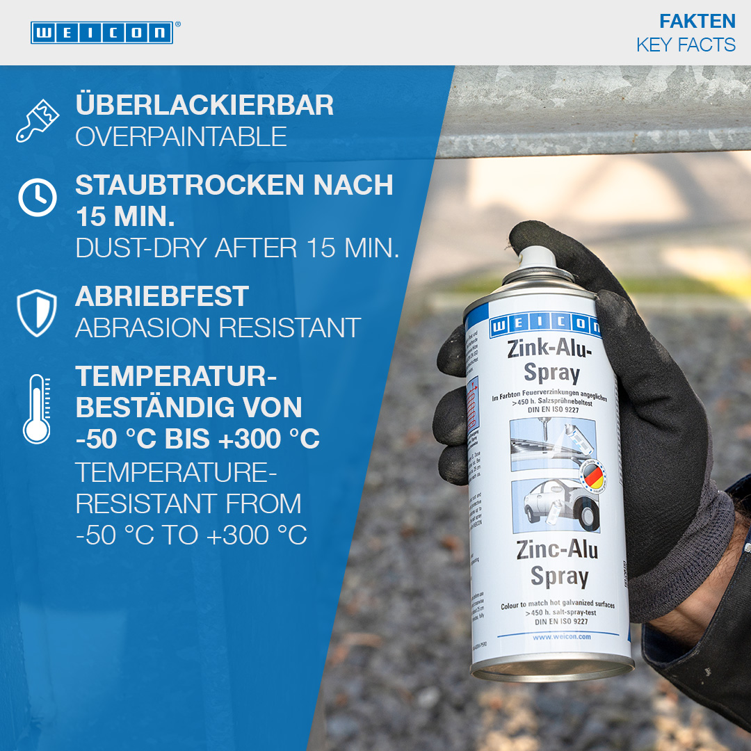 Zink-Alu-Spray | Ausbessern beschädigter Verzinkungen