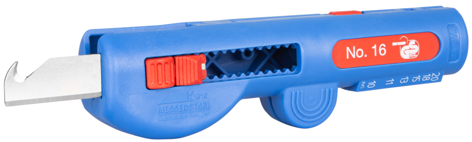 Quadro-Entmanteler No.16 | Multifunktions-Entmanteler, Arbeitsbereich Abisolieren 0,5 - 6,0 mm² / Entmanteln 8 - 13 mm Ø Quadro-Entmanteler No.16 | Multifunktions-Entmanteler, Arbeitsbereich Abisolieren 0,5 - 6,0 mm² / Entmanteln 8 - 13 mm Ø